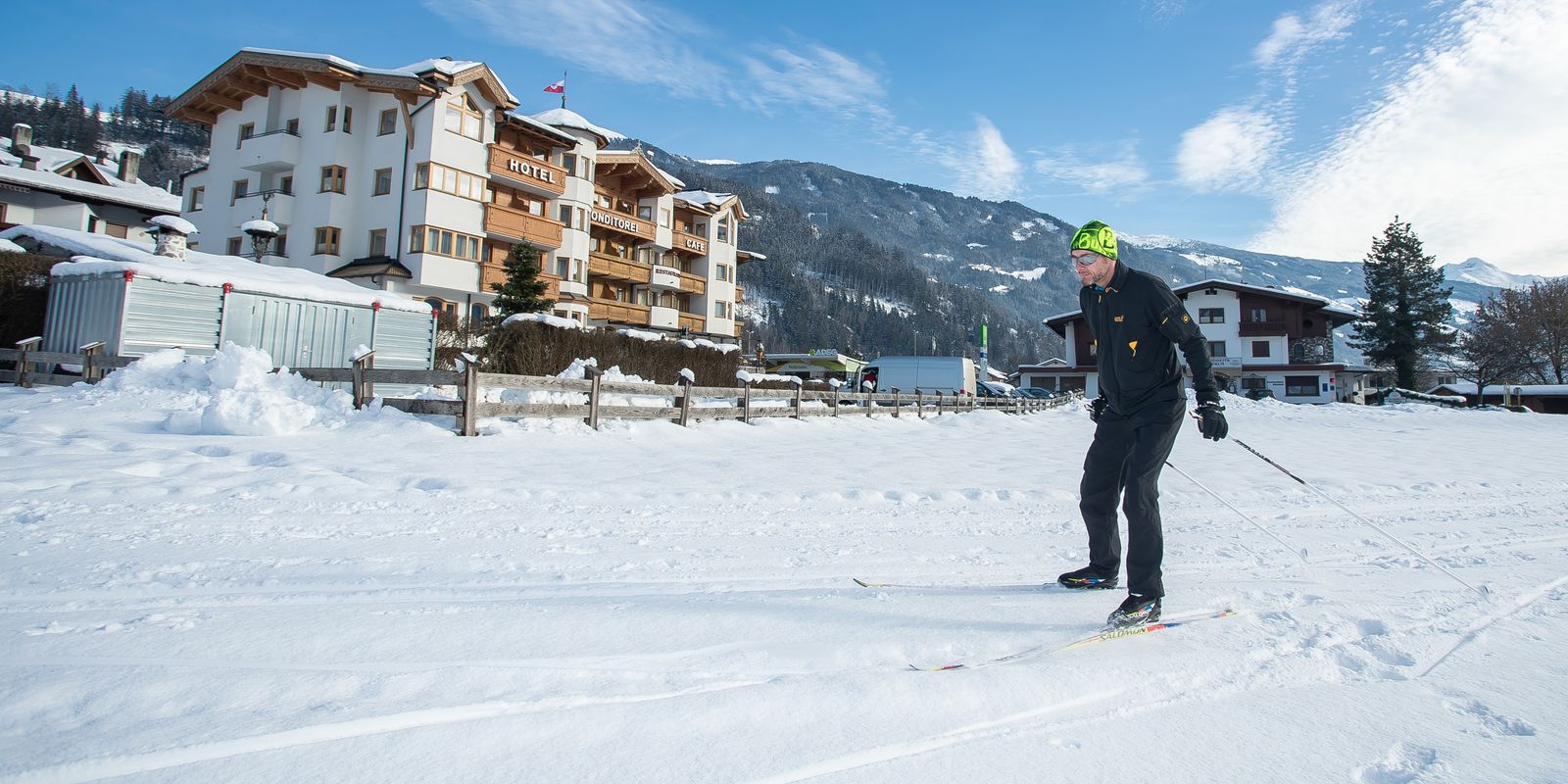 Cross-country skiing in the Zillertal
